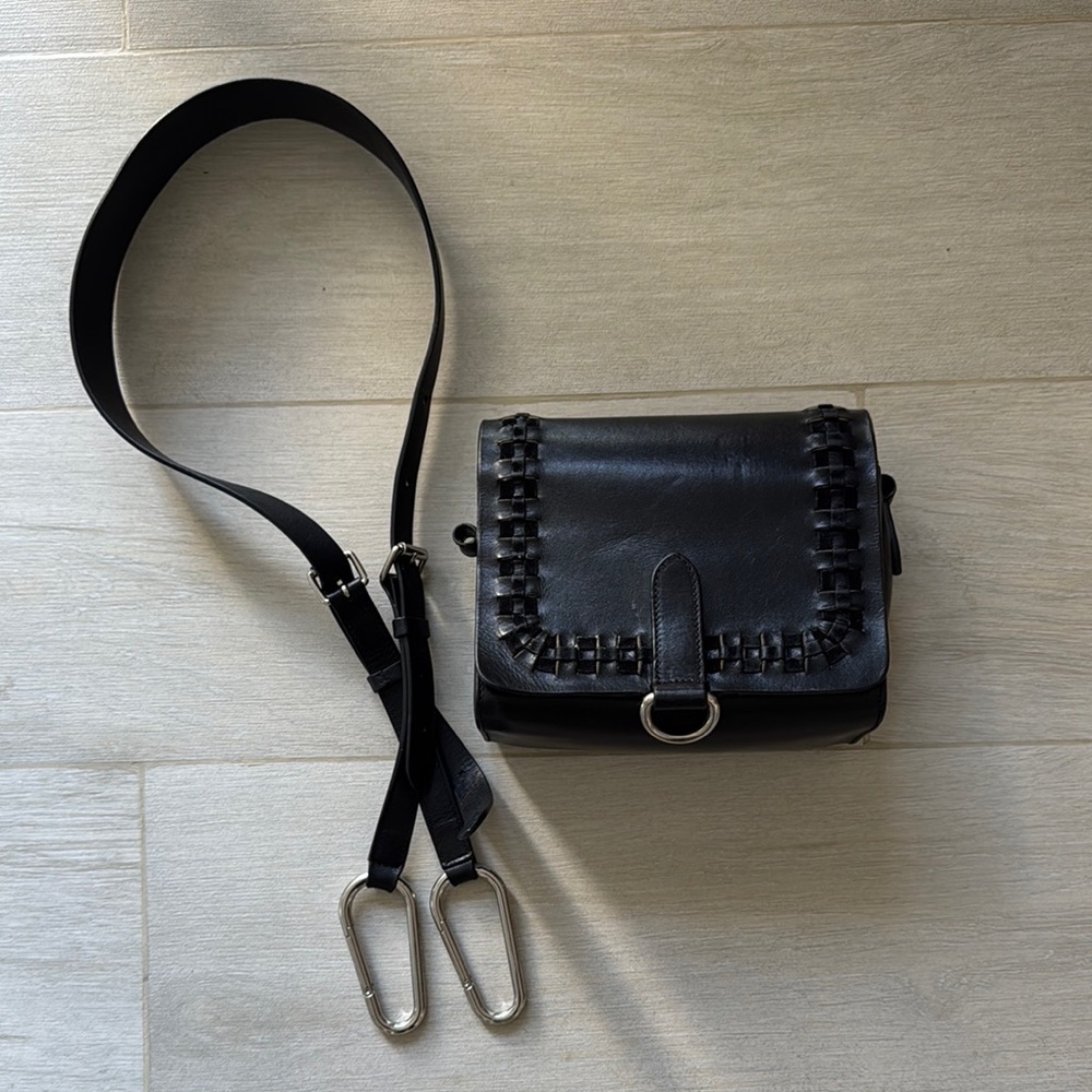 Isabel Marant Black Leather Crossbody Bag